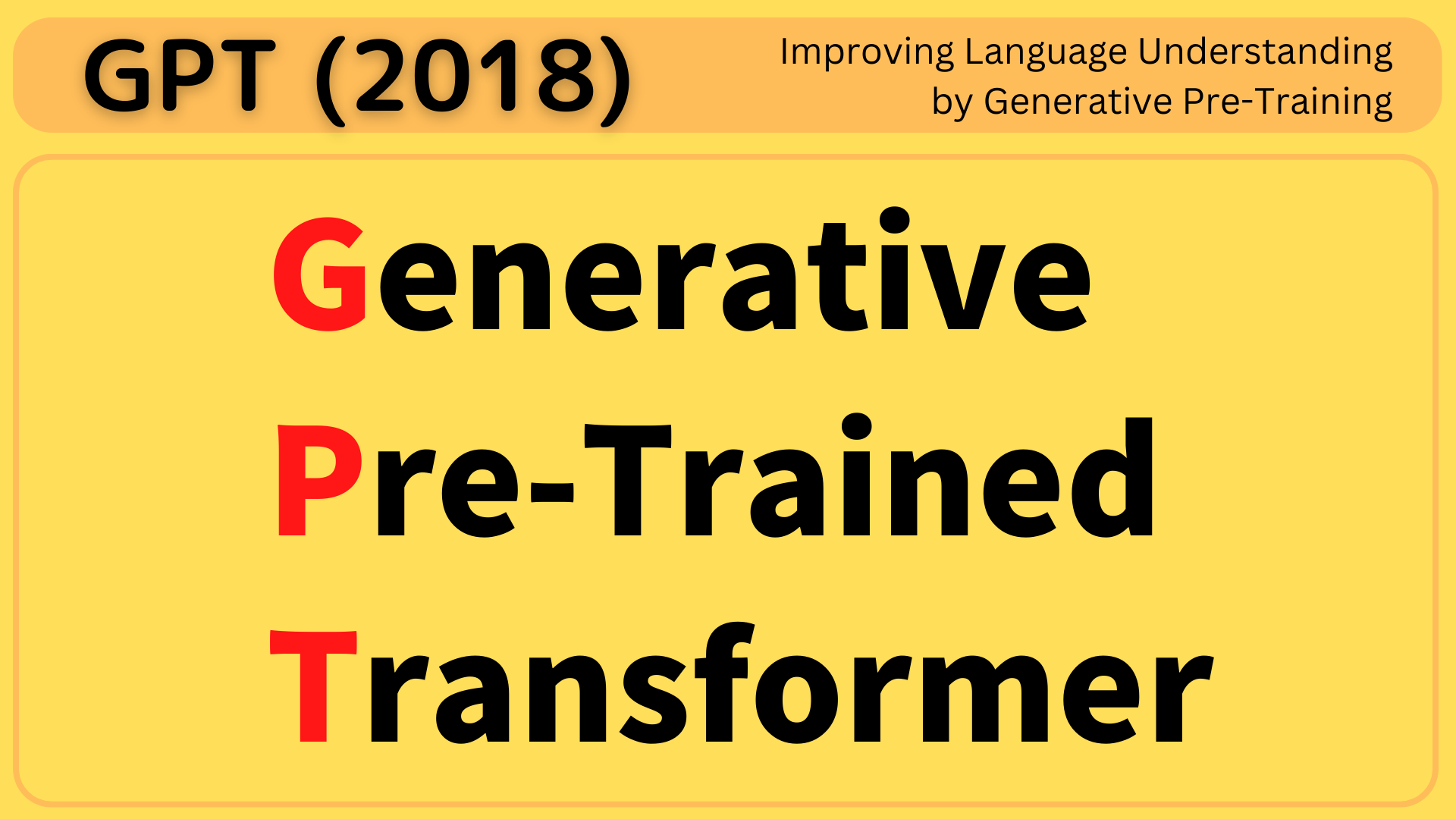GPT: Generative Pre-Trained Transformer (2018)