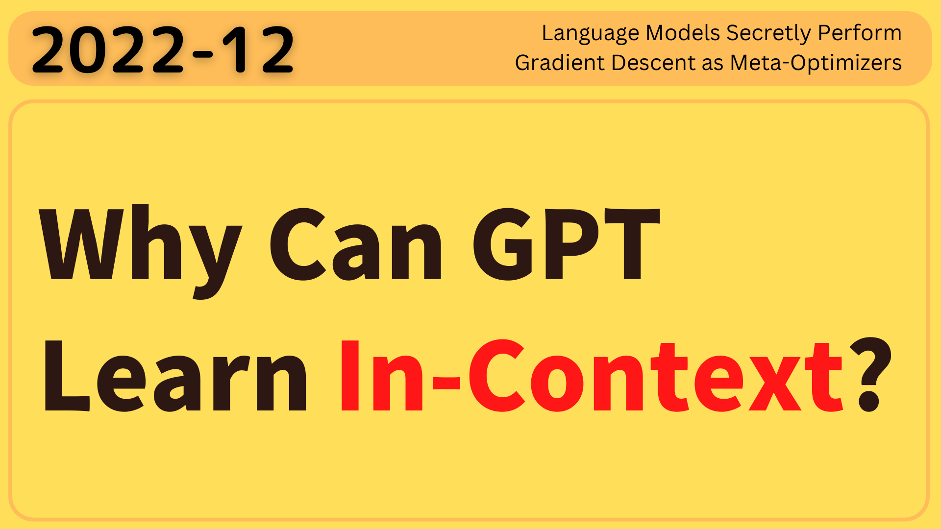Why Can GPT Learn In-Context?